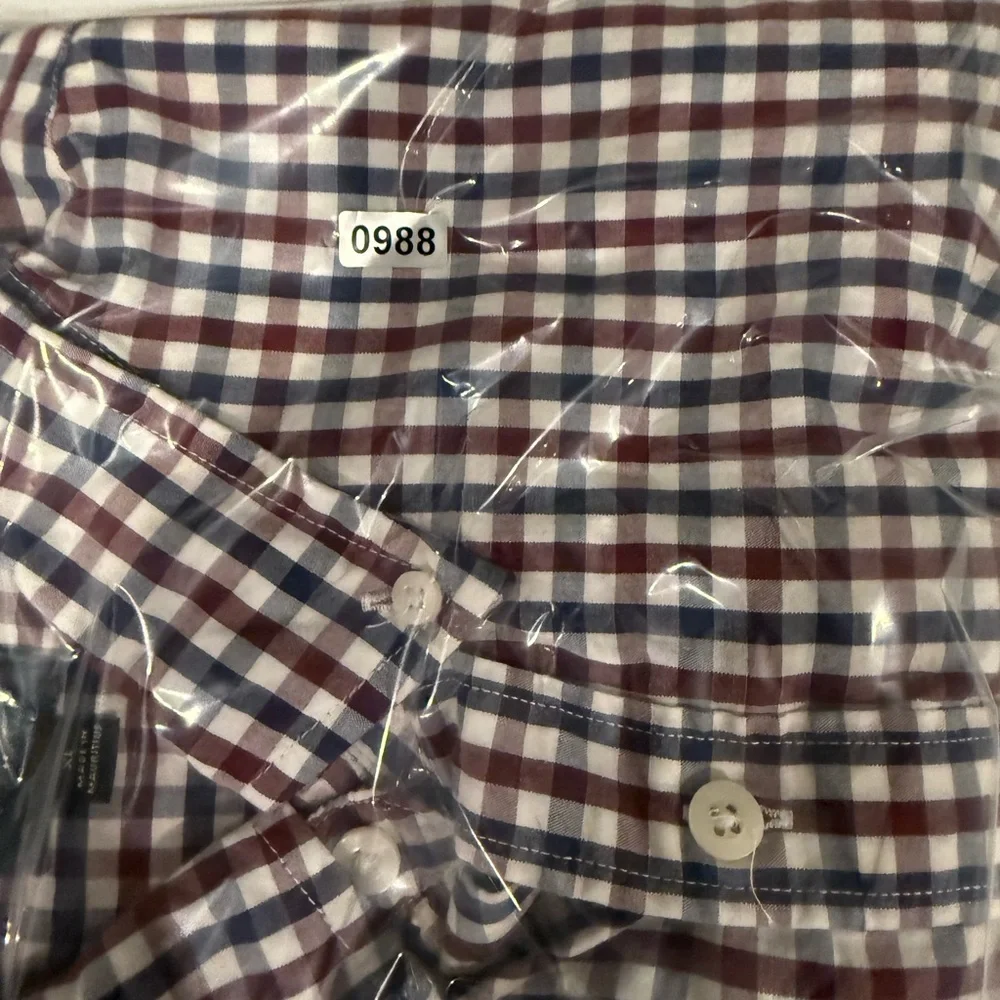 J.‎ Crew Men's Plaid Shirt - Red, Blue, White